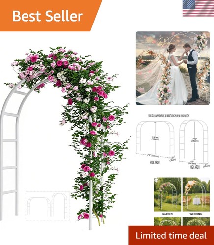 White garden arch - white,