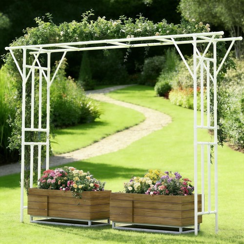Flat top garden arch - flat,