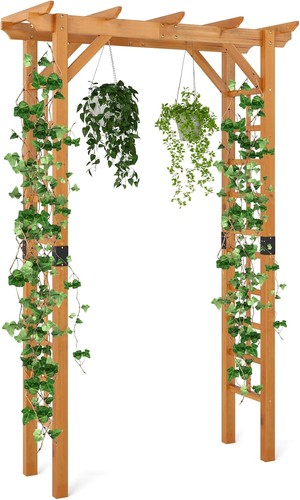 7ft wood garden arbor - 7ft,