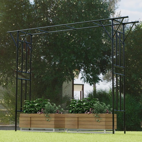 Flat top garden arch trellis - flat,
