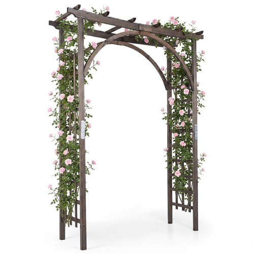 Wooden garden arch - garden,
