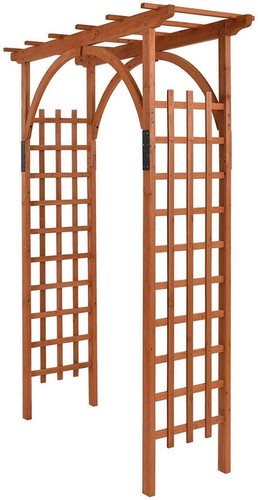 Wooden arbor garden arch - arbor,