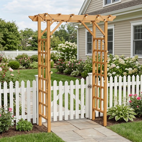 Wooden arbor wedding - wooden, arch