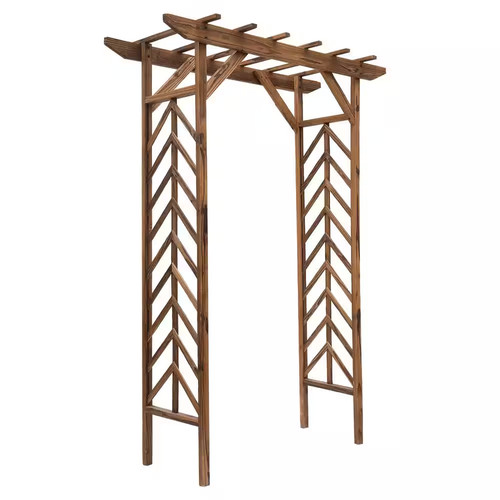 In wooden garden - x, in.