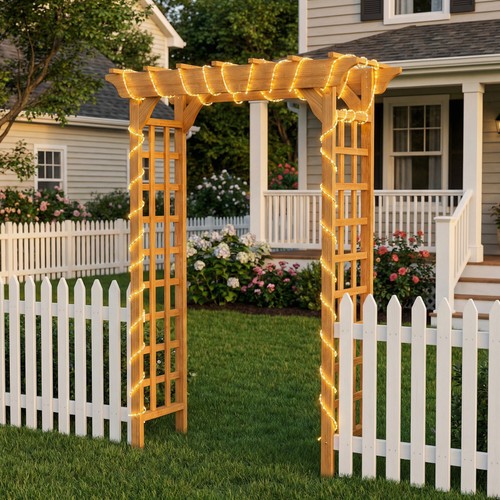 Wooden arbor wedding arch for - wedding,