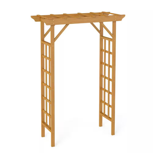 Brown wood arbor - in.,