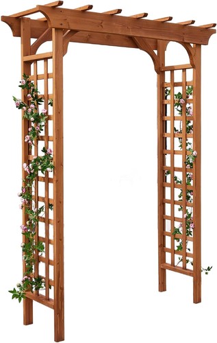 Solid fir wood garden - fir, arch