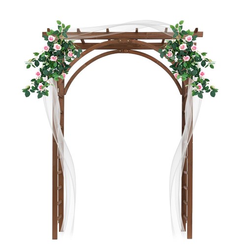 8ft wooden garden arbor - 8ft,