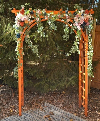 7ft wood garden arch - arch, trellis