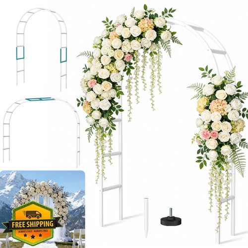 Fecita white garden arch - white,