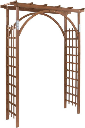 7ft dark brown wooden - 7ft, garden